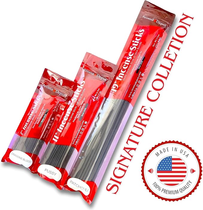 Black Ice Type Most Exotic 11'' Incense Sticks. Approx. 85 to 100 Sticks Per Bundle, Each Natural Stick Burns for 45 mins to 1 Hour Each. Long Lasting Guarantee 100% Pure