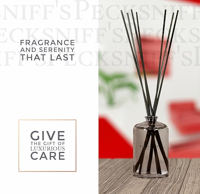 Pecksniff's Classic Reed Diffuser Set | Grapefruit & Citron Scent, Fresh and Zesty Fragrance Reed Diffusers for Home Office Decor | 200ml/ 6.7 fl oz