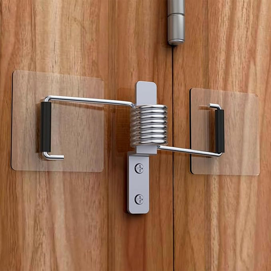Spring Automatic Door Closer, Door Closer for Home, Screen Door，Household, no Need to Remove Door Hinges