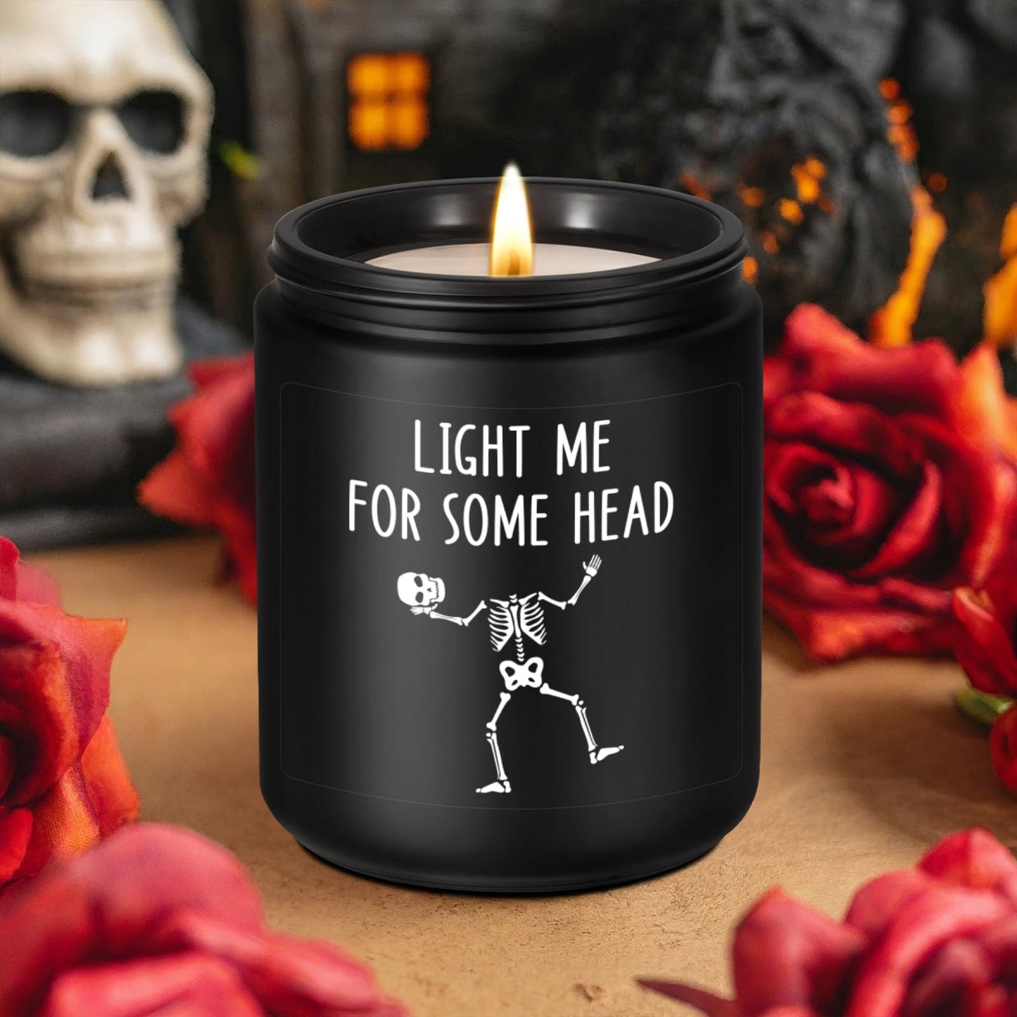 Fairy's Gift Scented Candle, Gifts for BF, BF Gifts, I Love You Presents for Him - Halloween, Spooky Birthday, Goth, Boo Basket Stuffers, Anniversary, Funny Skull Presents for Boyfriend, Husband, Him