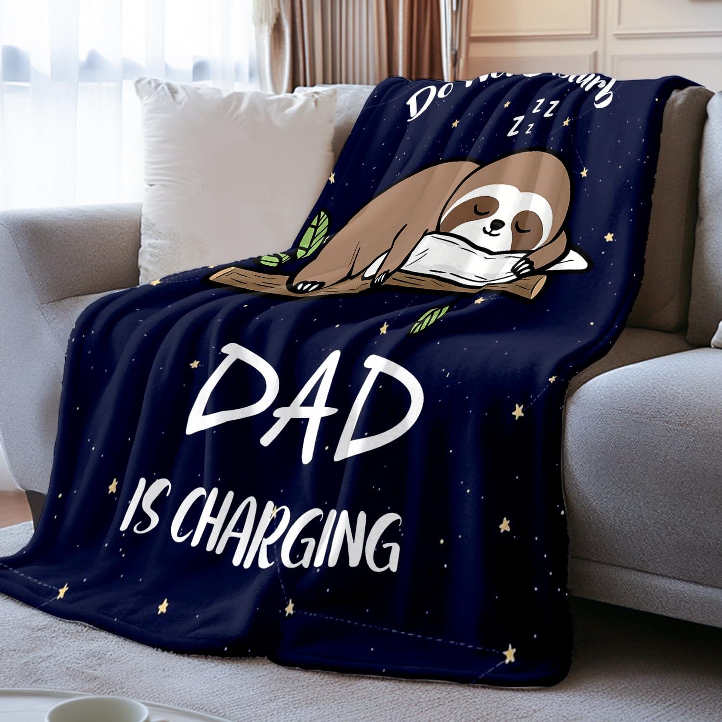 Nahjiiem Blanket Gifts for Dad from Daughter Son, Happy Birthday Dad Gifts, Best Daddy Ever Blanket, Father Gifts for Fathers Day Christmas Throw Blanket 50''x60''