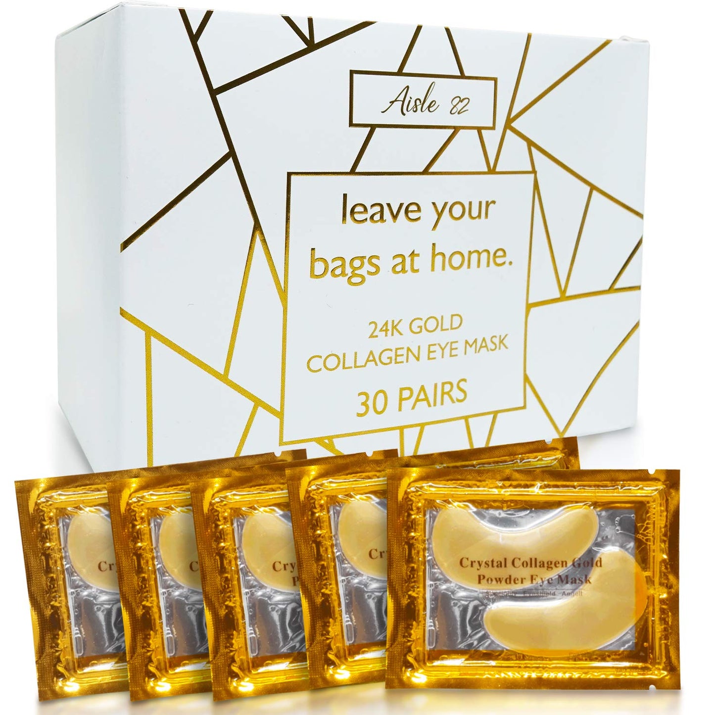 30 Pairs 24K Gold Under Eye Patches for Women â Collagen Gold Masks for Dark Circles and Puffiness - Under Eye Bags Treatment