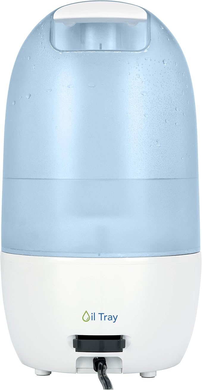 PureGuardian Ultrasonic Cool Mist Humidifier with Aromatherapy Tray, 70-Hour Run Time, 1-Gallon Tank Capacity, 320 Sq. Ft. Coverage for Small Rooms, Quiet Operation, H975AR
