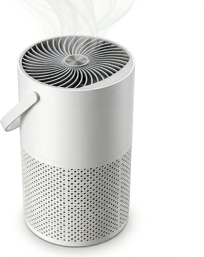 Hazel Air Purifier for Bedroom with True HEPA Filter | Quiet Air Cleaner for Dust, Pet Dander & Smoke | Compact Portable Air Purifiers for Home, Office & Dorm Rooms