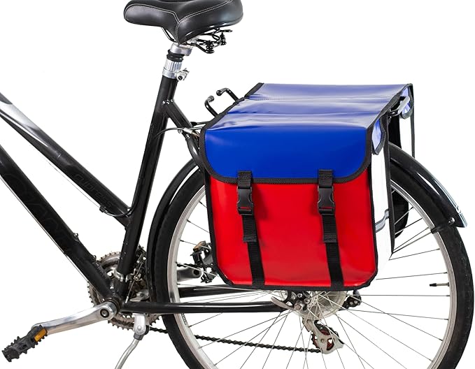 BikyBag Classic CW - Waterproof Bike Double Bag, Bicycle Panniers for Rear Rack