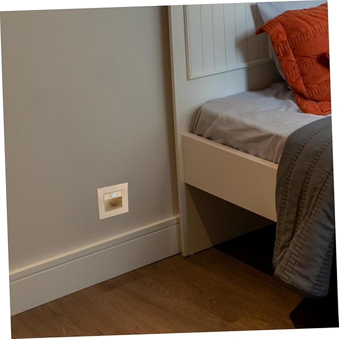 Healifty Motion Sensor Led Step Light Warm Induction Lighting for Stairs Aisles Eye-Friendly Recessed Design for Indoor Outdoor Use Soft Glow for Safe Navigation