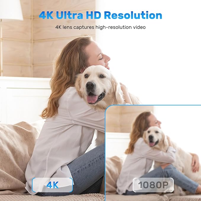 Wireless Home Camera Mini WiFi Security Camera 4K Small Cameras House Indoor Outdoor Cam Tiny Door Pet Cameras Nanny Wireless Camara Smart Motion Detection Surveillance Home Office No Need WIFI Camera