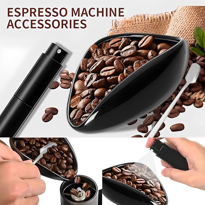 BADAO 6pcs Espresso Accessories Bulk,Stainless Steel Espresso Machine Accessories Coffee Tamper Set Barista Kit Espresso Tamper Tool for Kitchen,Coffee Store