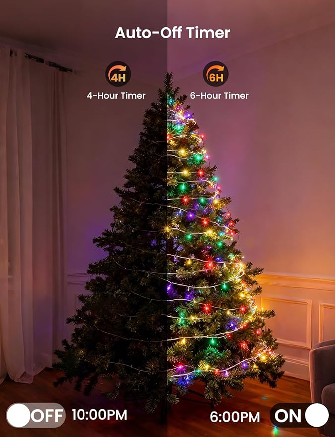 Fairy Lights 32.8FT 400LED, USB Powered Firecracker Cluster String Lights, Multicolor Twinkle Light with Remote, Waterproof LED Light for Christmas Tree Party Bedroom Window DIY Decor