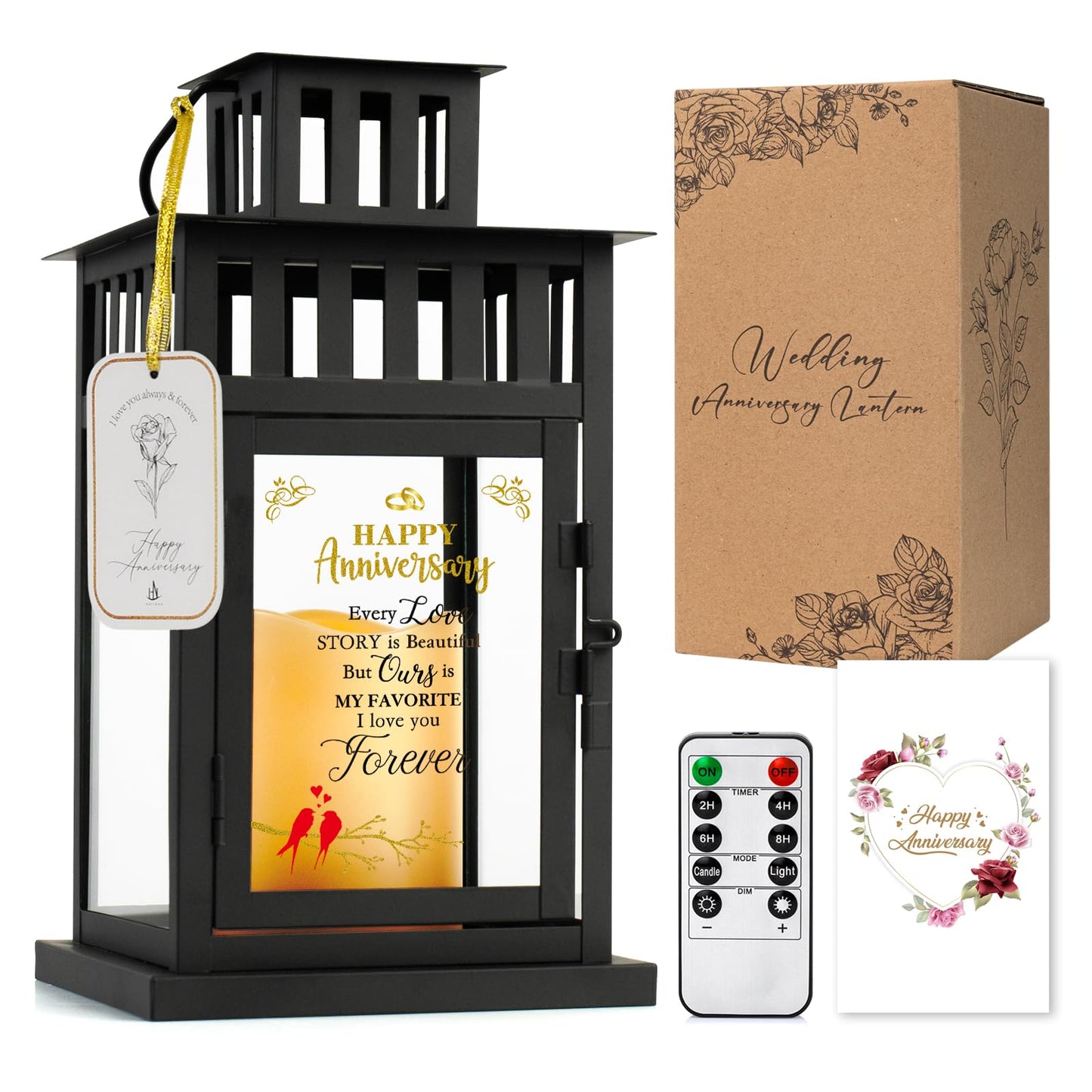 HN HAIINAA Wedding for Him Her Wife Husband Men Women, Anniversary for Couple Gift Happy Anniversary for Girlfriend Boyfriend, Valentines Day, Christmas