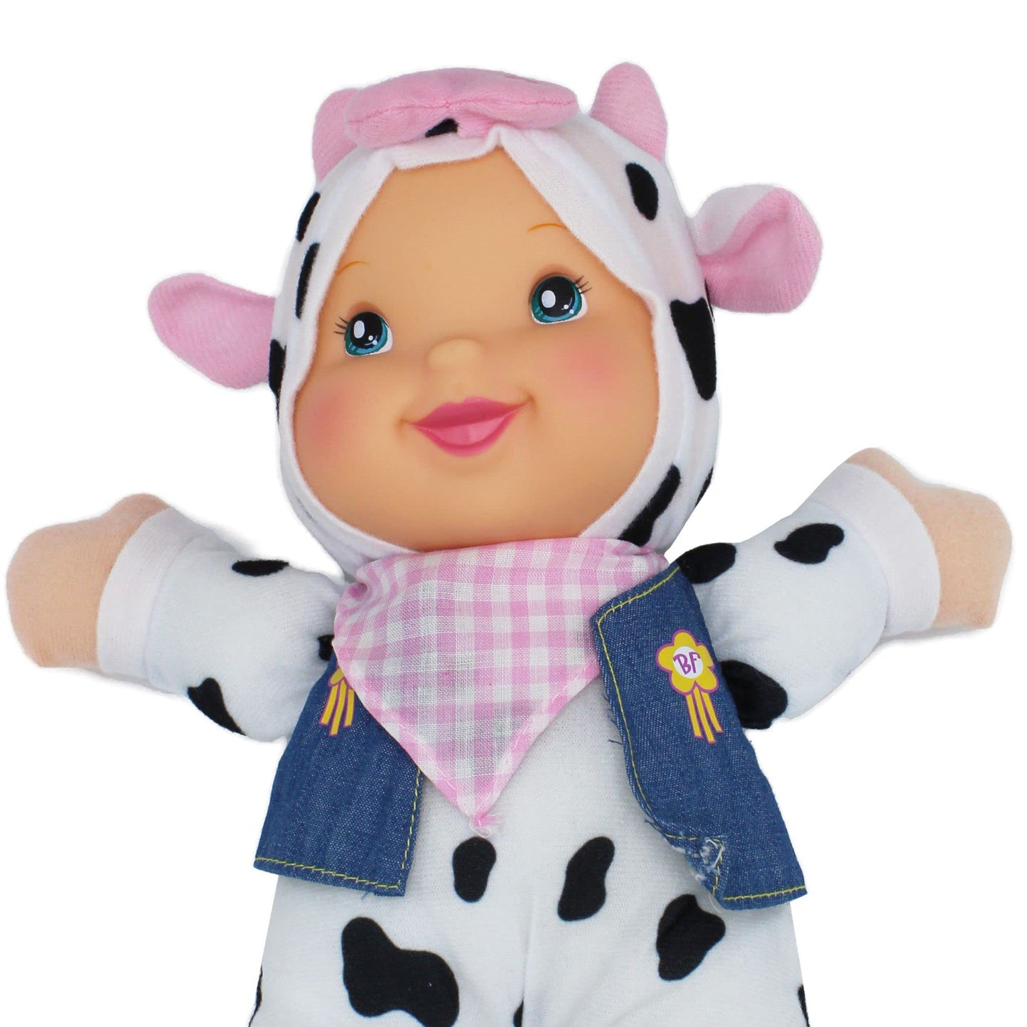 Baby's First 12" Farm Animal Friends Cow Soft & Cuddly Singing Musical Doll, Sings Old McDonald Had a Farm