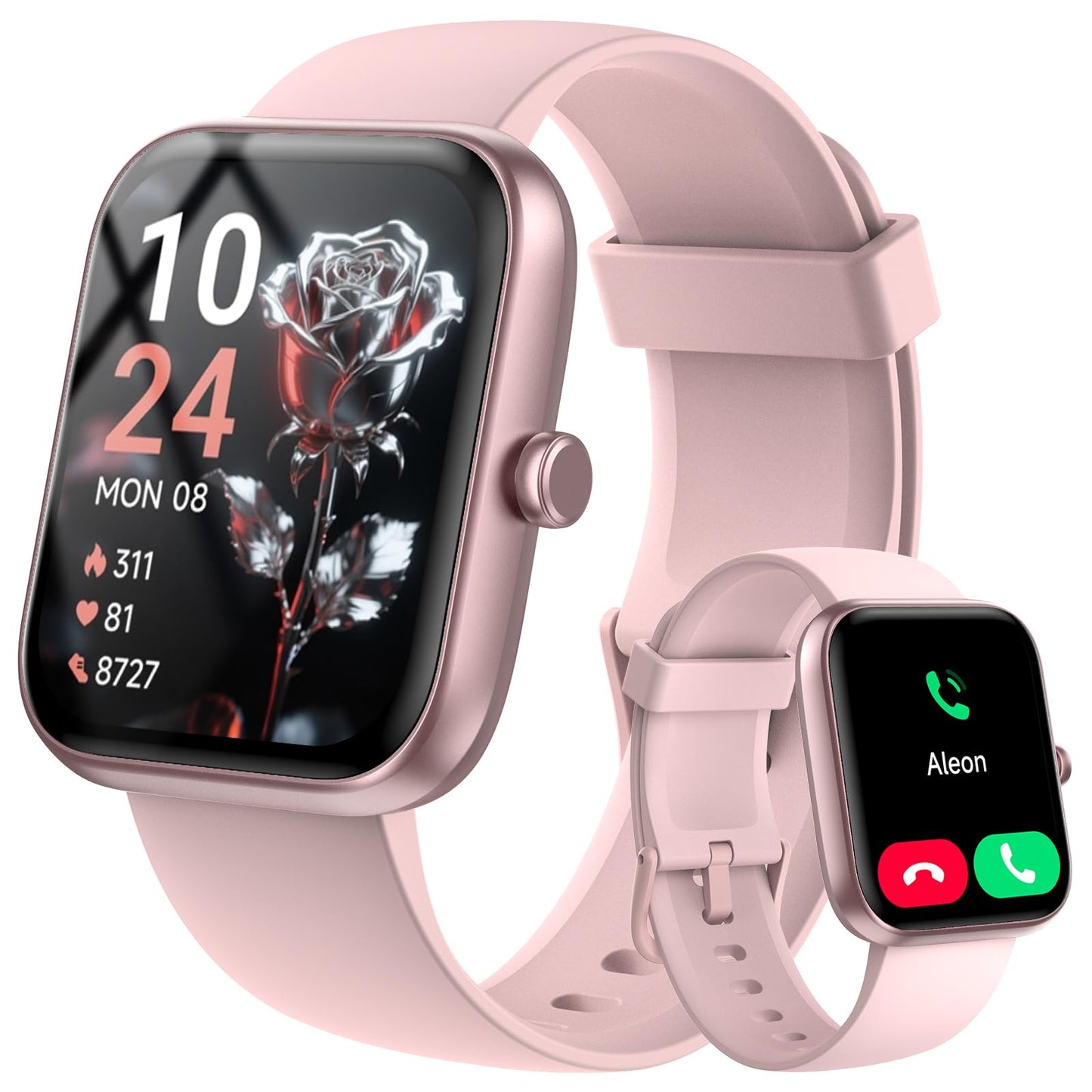 Smart Watch for Women Men with Bluetooth Call, Alexa Built-in Smartwatch, 1.83"DIY Dial Fitness Watch with Sleep Heart Rate Monitor, 110+ Sport Modes, IP68 Waterproof Watch Compatible with Android iOS