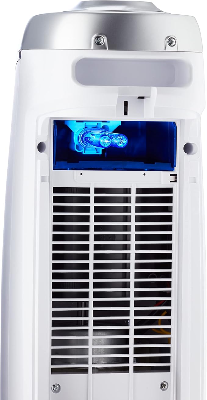 GermGuardian Air Purifier with HEPA 13 Filter, Removes 99.97% of Pollutants, Covers 743 Sq. Foot Room in 1 Hour, UV-C Light Helps Reduce Germs, 22 Inch, 2-Pack, White, AC4825W2PK