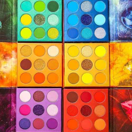 Docolor 17Pcs Colourful Makeup Brushes Set + 54Colors Gemstone Eeyshadow Palette Ultra Pigmented Matte Shimmer Metallic Natural Blendable Cream Powder Long Lasting Waterproof Make Up Eye Shadow