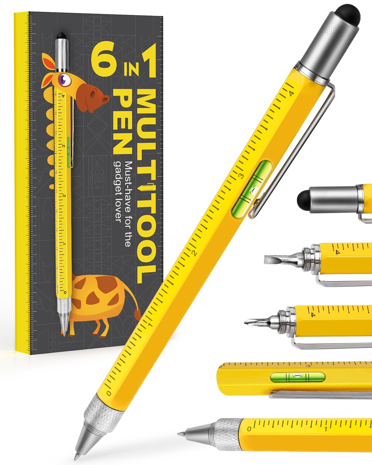 Stocking Stuffers for Men Adults, Gifts for Men Multitool Pen, Mens Christmas Gifts for Dad Husband, White Elephant Gifts for Adults, Dad Gifts from Daughter Son, Cool Tools Gadgets Birthday Present