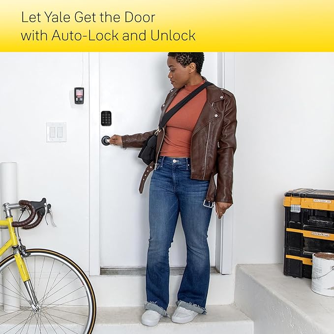 Yale Assure Lock 2 with Wi-Fi – Satin Nickel Smart Lock for Front Door with Keypad, App Control, Backup Key, and Deadbolt – Secure Keyless Entry Door Lock, YRD450-WF1-619