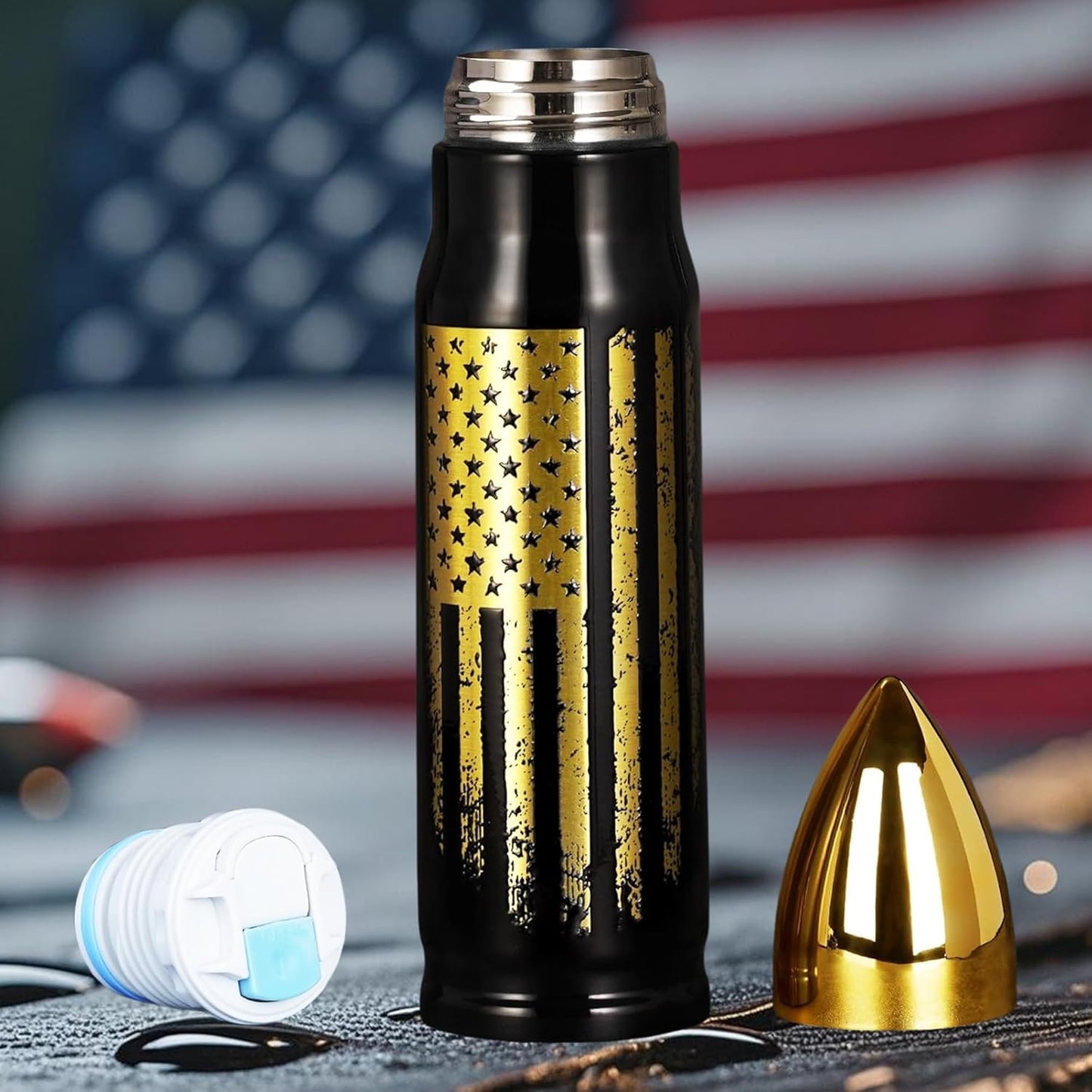 17oz Cool Tumbler Stainless Steel Gifts for Men Him Husband Dad - Unique Shaped Mans Coffee Mug - Fishing Hunting Camping Christmas Anniversary Birthday Gifts for Men Husband Him Teen Boyfriend Women