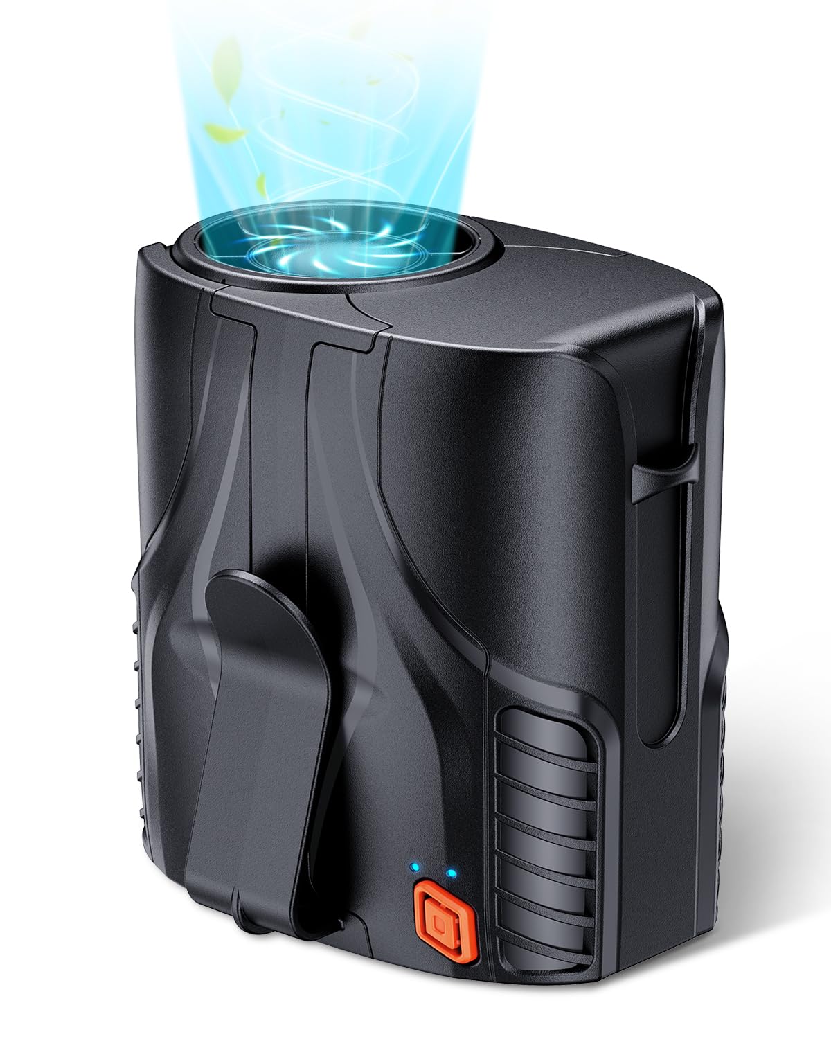 2025 Portable Personal Waist Fan& Neck Fan, 14000RPM Brushless Motor, 40H Runtime Rechargeable, 6-Speed Quiet Operation, Clip-On Personal Body Cooling for Camping/Worksites/Outdoor