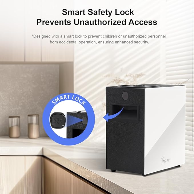HVAC Diffuser Scent System - 10000 Sq Ft,WiFi & Bluetooth App Remote Control,Waterless,Ambient Light,Metal,Commercial Hotel Collection Whole House Diffuser Machine - White
