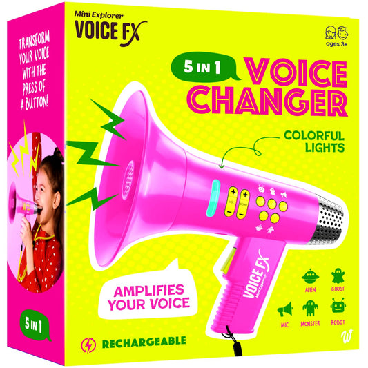 Mini Explorer Voice Changer for Girls - Kids Gifts for Kids Ages 3 4 5 6 7 8 Year Old Girl Birthday Gifts - Gifts for 4 Year Old Girl - Toddler Toys - Gift Ideas - Toys for Age 4-5 5-7 6-8 Years