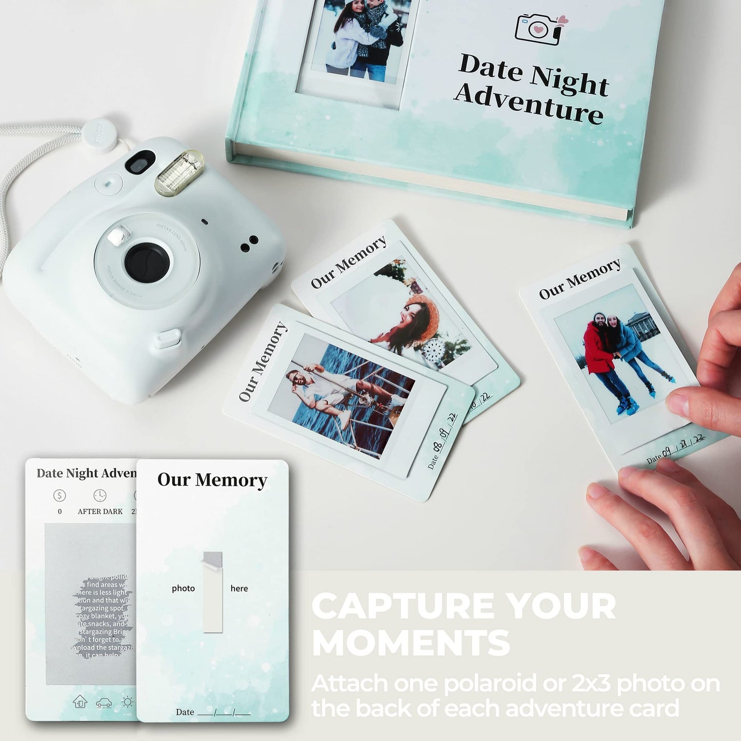 40 Date Ideas for Couples, Unique Scratch Off Date Night Games with Adventure Keepsake Album Book,Romantic Couple Gifts for Him Boyfriend Anniversaries, Newlywed Wedding Gifts for Bride Wife Husband
