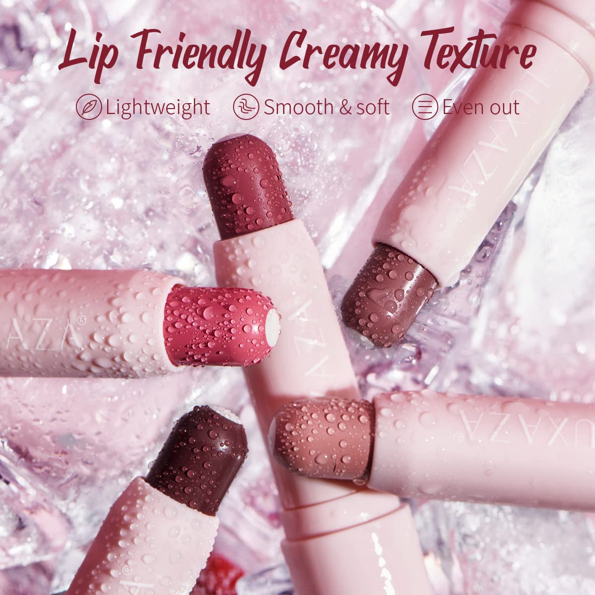 2PCS Tinted Lip Balm Chapstick with Color, Natural Semi - Gloss Finish, Hydrating/Coloring 2 in 1 Moisturizer Lip Stick for Girls & Women #04＋#05