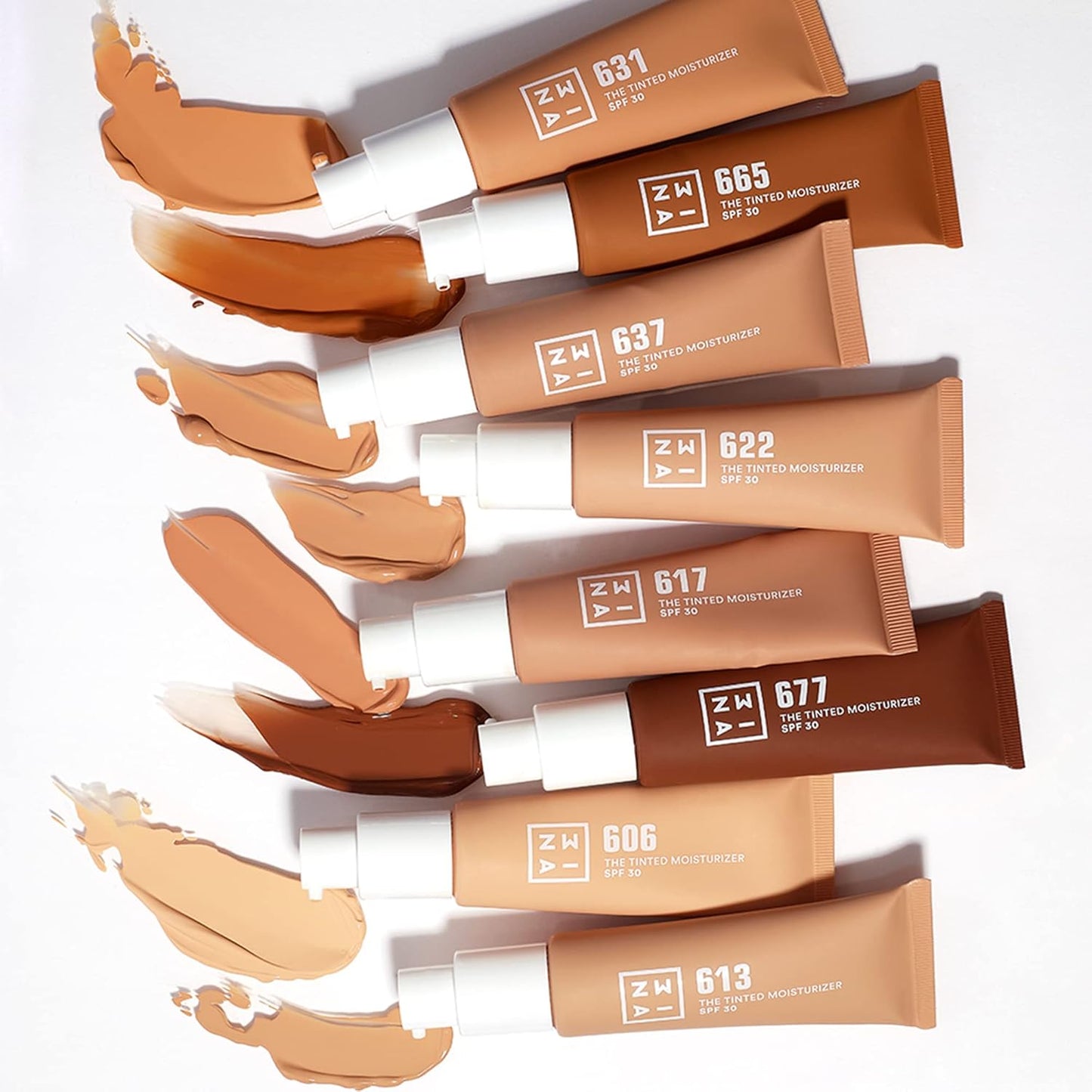 3INA 631 Tinted Moisturizer for Face with SPF 30 - Sun Beige - BB Cream with Light to Medium Coverage - Hyaluronic Acid Moisturizer for All Skin Tones - Vegan, Cruelty and Paraben Free Make Up - 1 oz