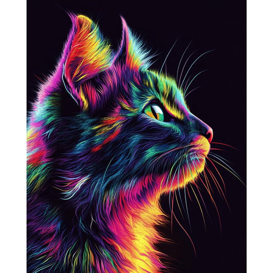 obterie Cat Paint by Numbers Kit for Adults Beginner Animal Oil Painting Kit Adult Paint by Number Kits on Canvas DIY Painting for Beginners Art by Numbers for Gifts Home Wall Decor 16x20 Inch