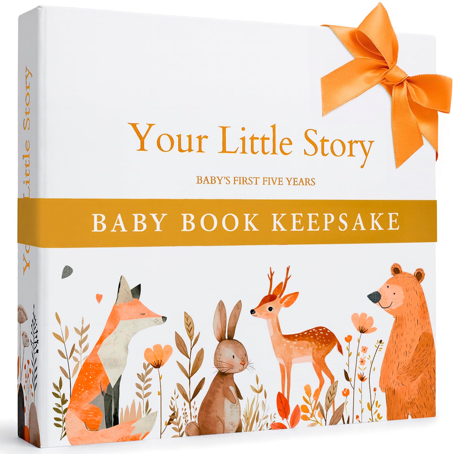 Baby Memory Book Keepsake – 146 Page Baby Journal from Pregnancy to Age 5 | Baby Scrapbook, Gift for Baby Shower, Gender Neutral Baby Book for Boys & Girls
