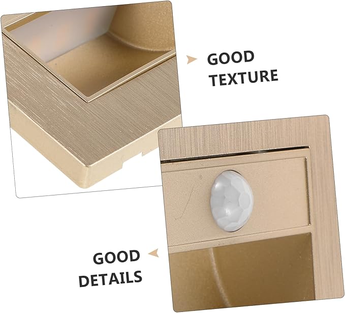 Motion Sensor Recessed Step Light LED Indoor Stair Aisle Lighting for Home Warm White 1-Pack for Stairs Hallways and Bathrooms