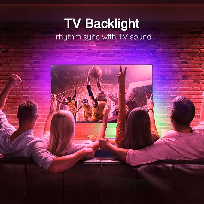 LED Strip Lights 150ft, Smart LED Lights Kit Remote and App Controlled Music Sync RGB Color Changing LED Lights for Bedroom Room Home Décor