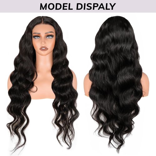 Looxey 6x5 Lace Front Wig Human Hair Wig for Women 210% Density Body Wave Wear and Go Glueless Wigs Pre Plucked Pre Cut Lace Wigs Pre Bleached Tiny Knots Wig 22 Inch