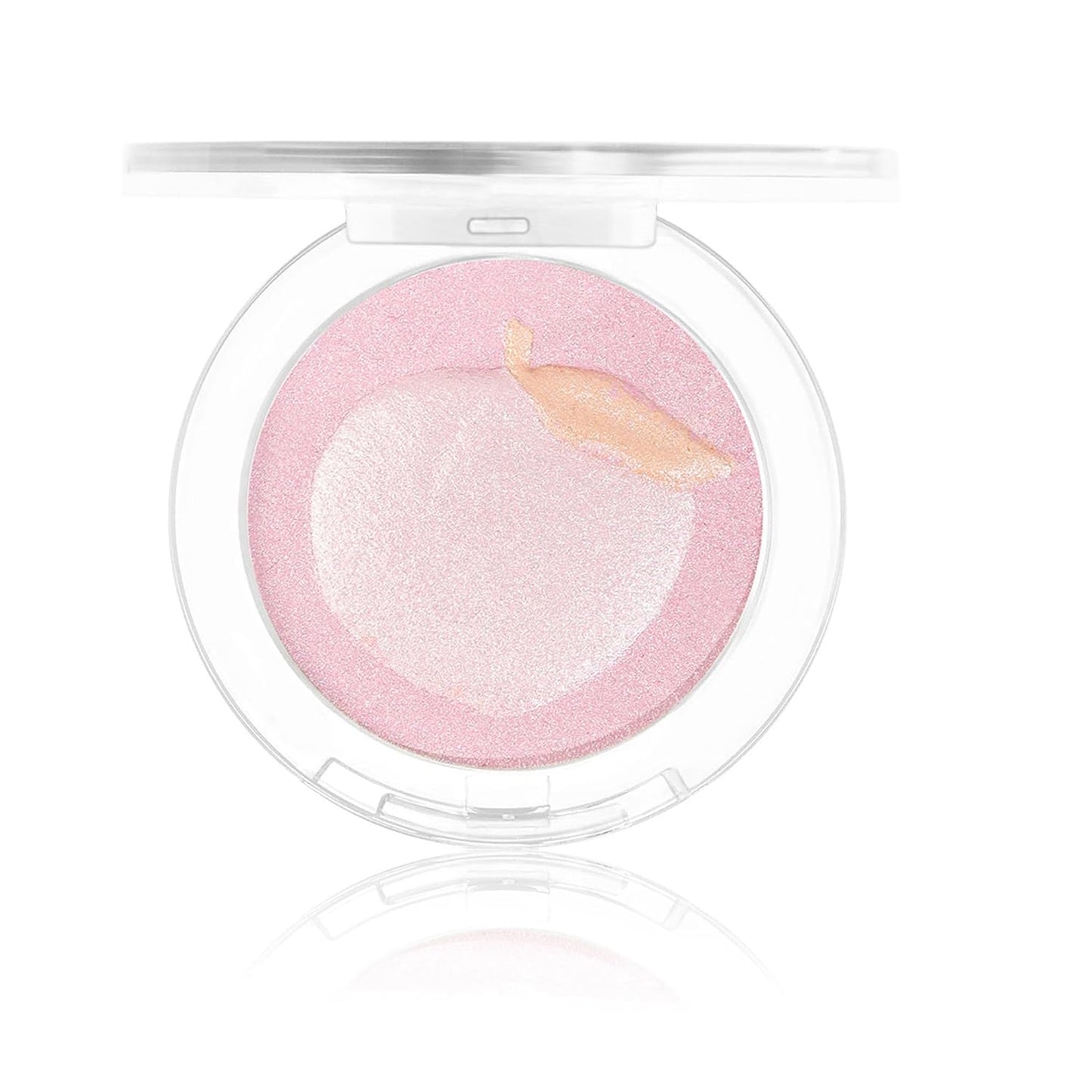 Glitter Highlighter Highlight Makeup, Fruit Glitter Face Illuminator Highlighter, Diamond Sparkly Highlighter Iluminadores Illuminator Make Up for Face Body Cheek (#01 Peach)