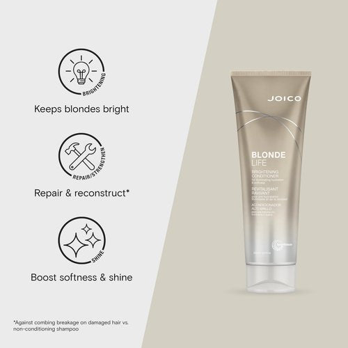 Joico Blonde Life Brightening Shampoo Conditioner Oil Set | Nourish & Illuminate | For Blonde Hair