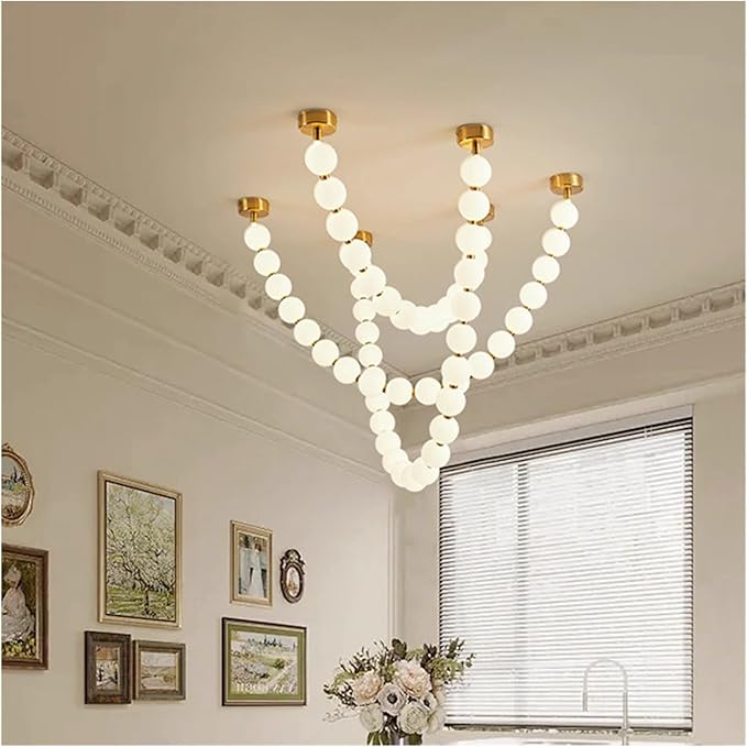Modern Chandelier, Modern Home Decor led Lights Pendant Light Lamps for Living Room Chandeliers for Dining Hanging Indoor Lighting(B 55 Heads,APP with RC Dimmable)