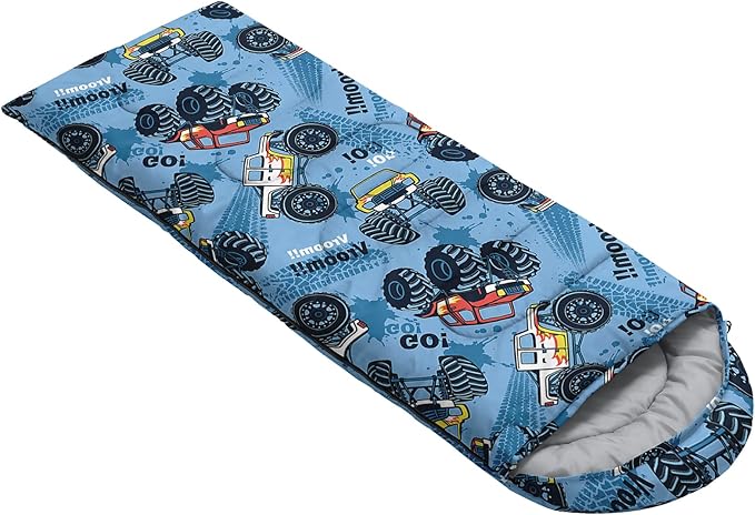 AILONEN Kids Floral Cat Camping Sleeping Bags,Lightweight & Waterproof,3 Season Warm & Cool Weather,Kawaii Kitten Sleeping Bags for Girls Adults,Travelling,Outdoors