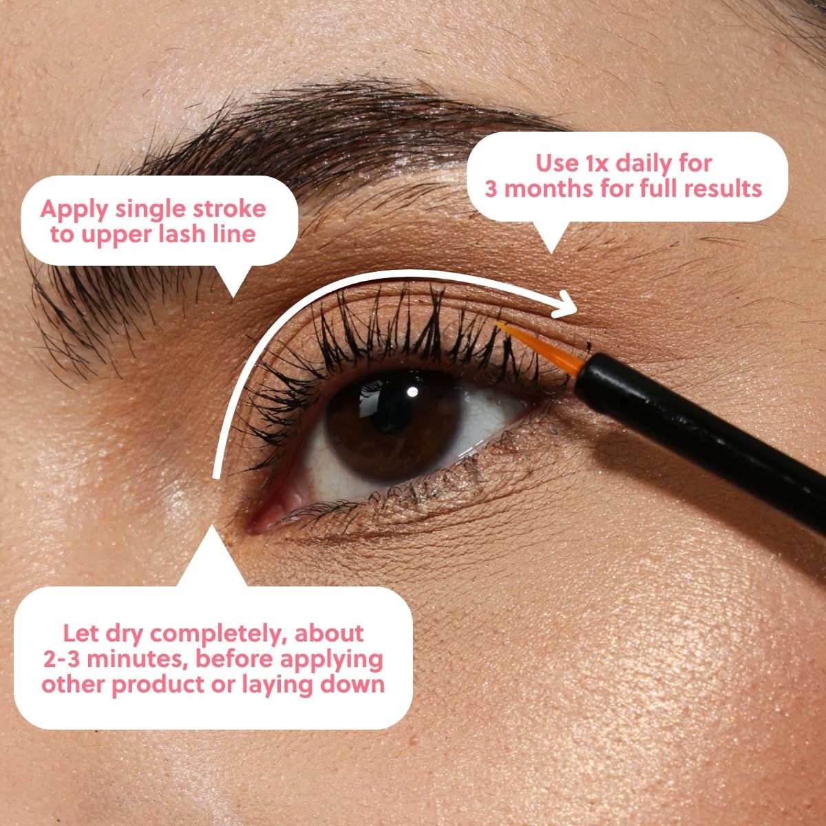ForLash by ForChics: 3 Pack Ultimate Hormone- Free Eyelash Growth Serum for Enhanced Fuller, Thicker, Longer Lashes - Regrowth Booster, Organic Formula, Vegan & Cruelty-Free