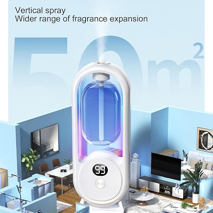 Automatic Aromatherapy Diffuser, Automatic Diffuser Sprayer Toilet Freshener Intelligent Aromatherapy Diffuser Mini Air Freshener Humidifier