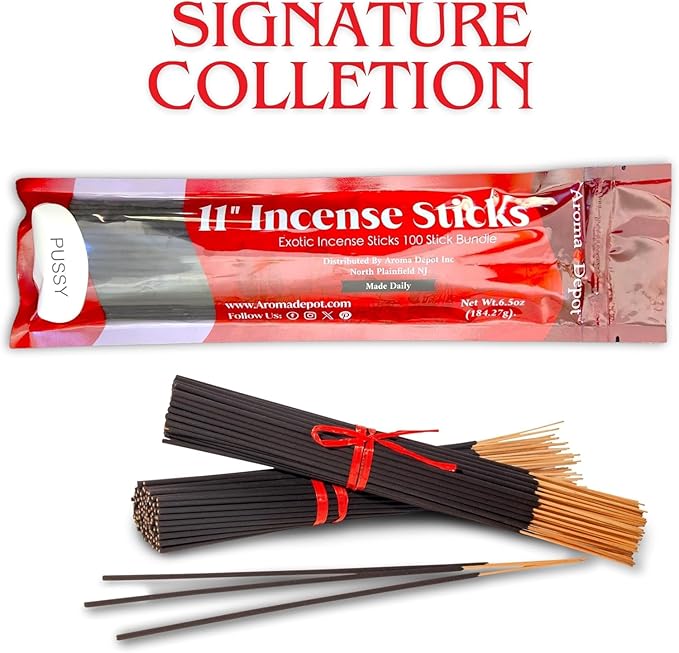 Fruit Loop Type Most Exotic 11'' Incense Sticks. Approx. 85 to 100 Sticks Per Bundle, Each Natural Stick Burns for 45 mins to 1 Hour Each. Long Lasting Guarantee 100% Pure