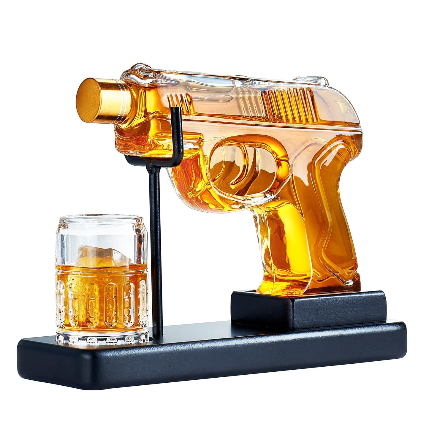 Birthday Gifts for Men Dad, Kollea Gun Whiskey Decanter Sets for Men, Shot Glass, Funny Gift Idea for Him Father Brother, Liquor Dispenser for Bar, Alcohol, Tequila Anniversary, Military Present, Cave