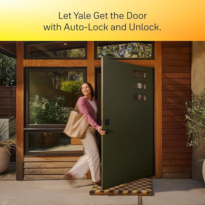 Yale Security Assure Lock 2 Deadbolt, Black Suede Keyed Smart Entry Door Lock with Wi-Fi Connected Keypad for Code Entry and Remote Access, YRD410-WF1-BSP