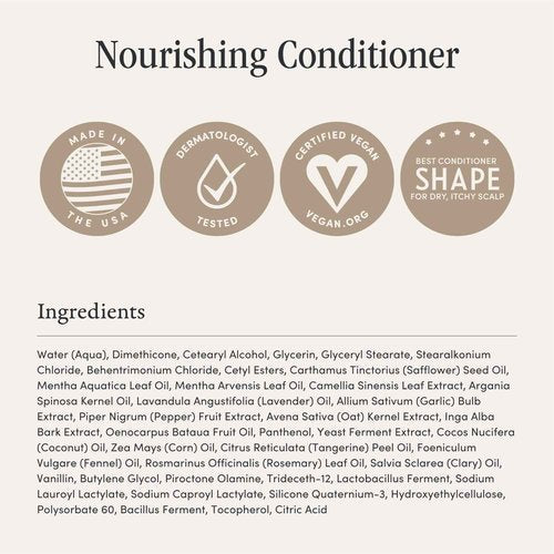 Jupiter Shampoo, Conditioner & Exfoliator Brush for Wet or Dry Hair - Relieves Itchy, Flaky Hair & Scalp - Color Safe, Sulfate-Free, Vegan