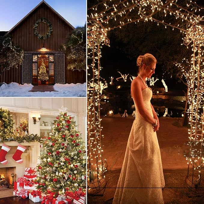 18ft 50 LED Battery Operated Christmas Lights, 8 Modes with Timer - Waterproof for Indoor & Outdoor Decor