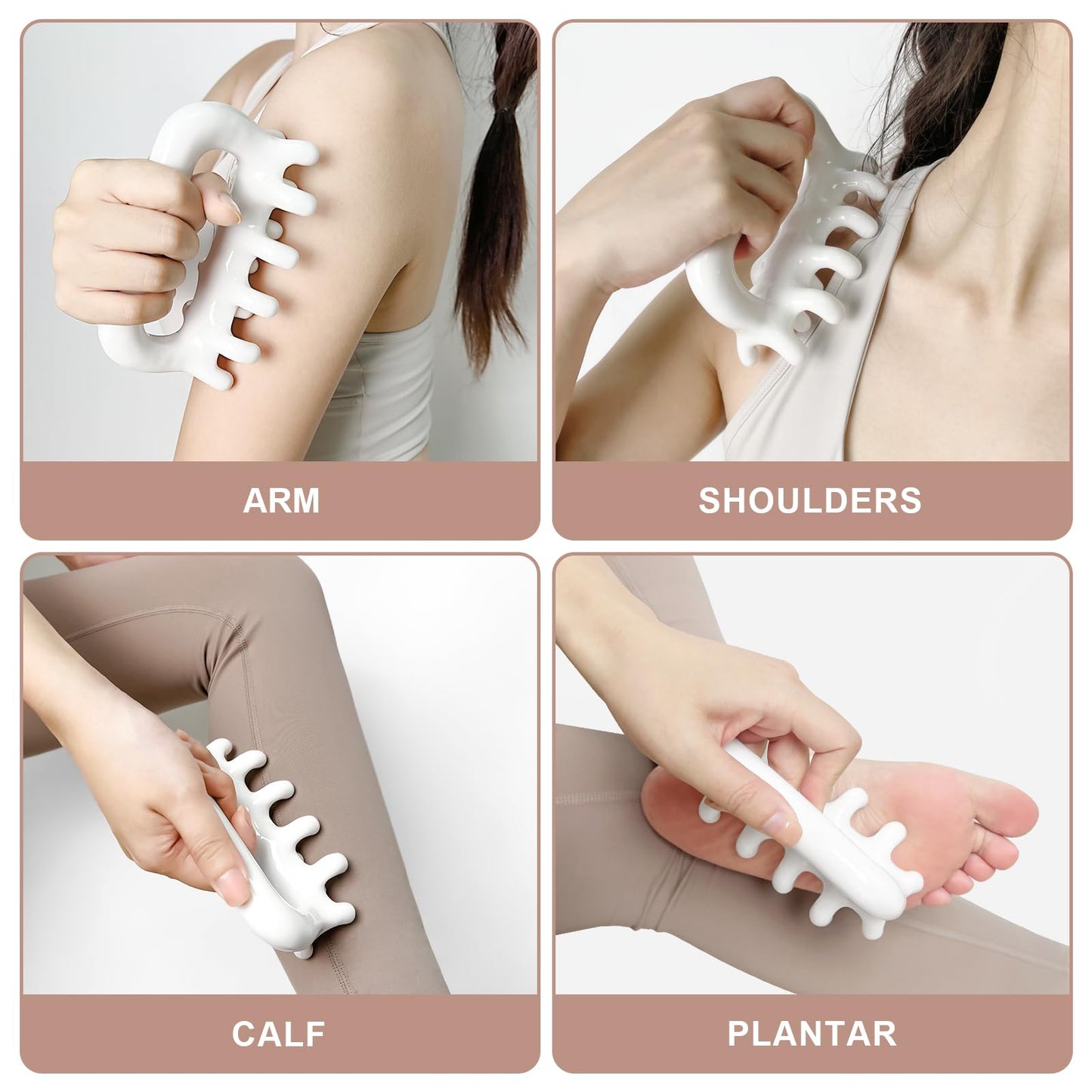 Vemoky Fascia Massage Tool Trigger Point Massage Tools Anti Blaster for Cellulite Massager Tool Reaching Deep Myofascial Tissue Throughout The Body Release Muscle Knot Reduction Cellulite