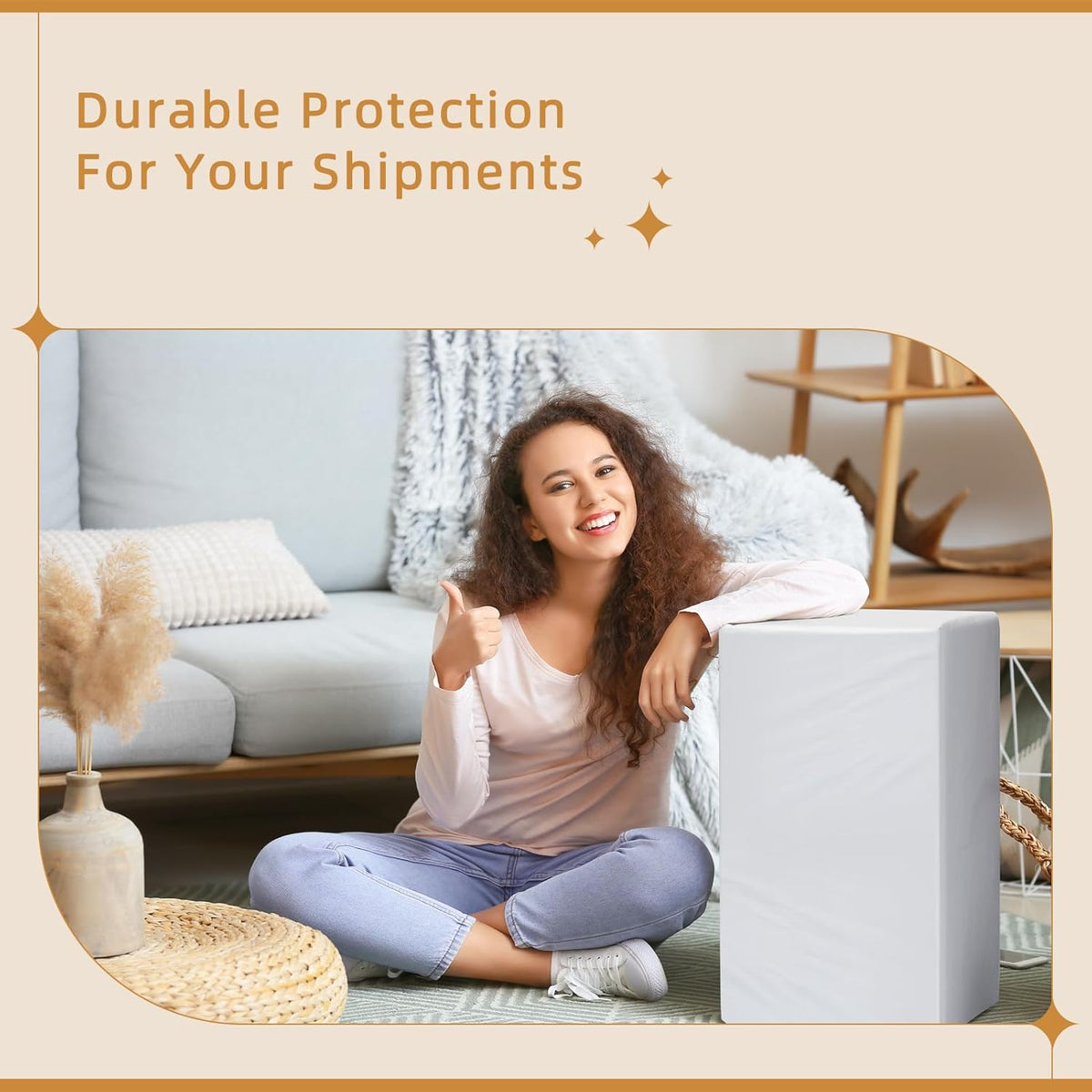 Fuxury 250 Pcs 24x36" Poly Mailers,Waterproof Mailing Envelopes for Clothing, Strong Adhesive Poly Shipping Postage Bags for Small Business(White)