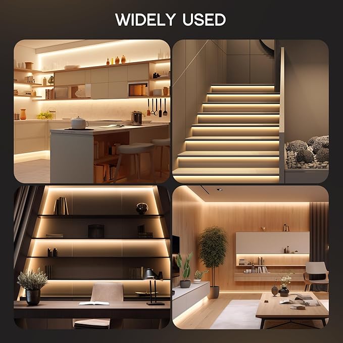 LED Strip Lights Warm White 3000K,65.6ft 110-120V Neon Rope Lights,Flexible Silicone Outdoor Waterproof Neon Strip Lights for Bedroom,Mirror,Kitchen Cabinet, Living Room,Halloween Decor