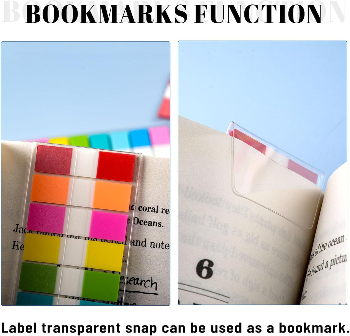Ericter 1080 Pcs Sticky Tabs for Books, 9 Color Repositionable Annotation Page Tabs, Writable Index Flags for Notebooks, Organizing Study Office Supplies