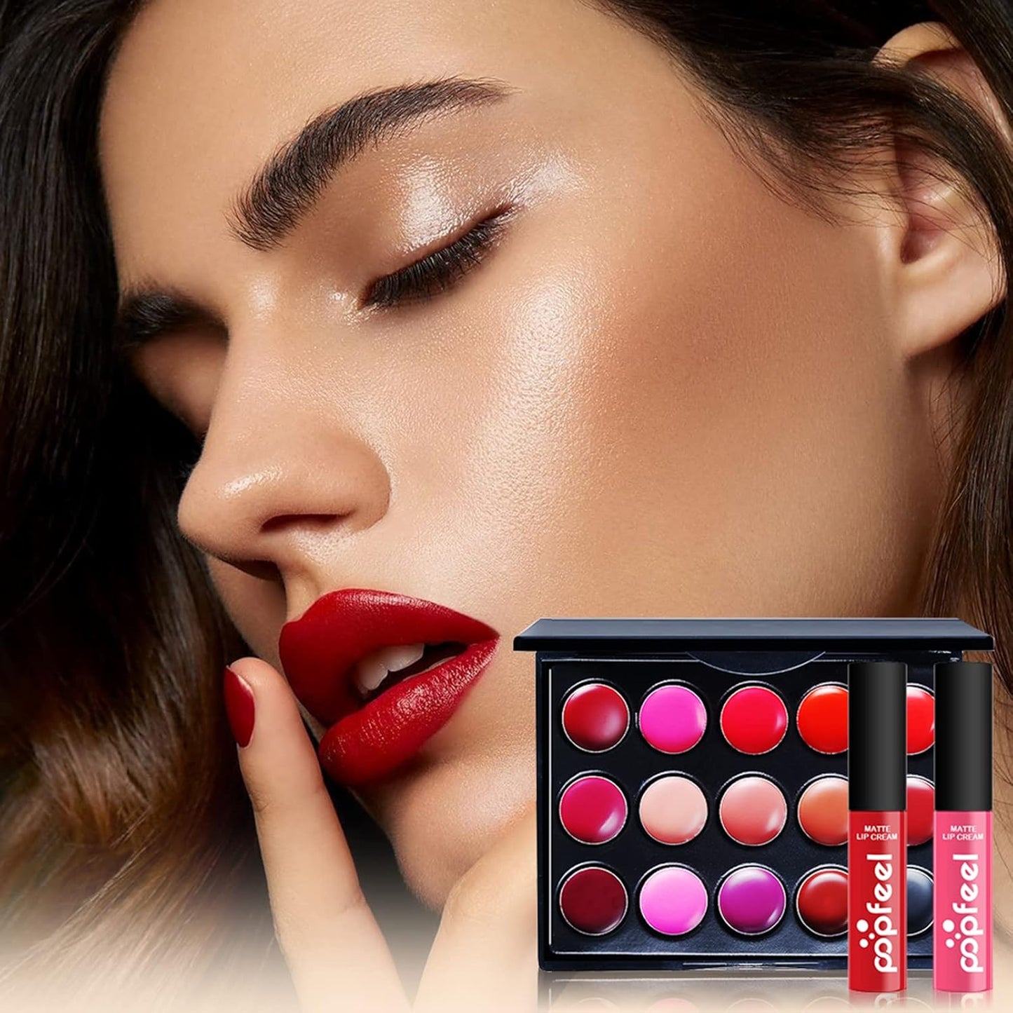 All-in-one Holiday Makeup Gift Set | Full Makeup Kit for Women Multipurpose Essential Bundle Include Eyeshadow Palette Lipstick Blush Concealer Face Powder Eyeliner Mascara Lipgloss Brush