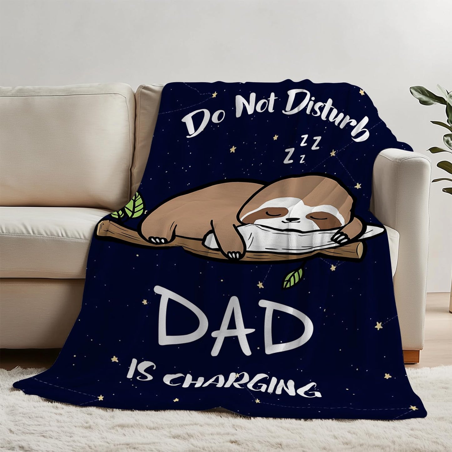 Nahjiiem Blanket Gifts for Dad from Daughter Son, Happy Birthday Dad Gifts, Best Daddy Ever Blanket, Father Gifts for Fathers Day Christmas Throw Blanket 50''x60''