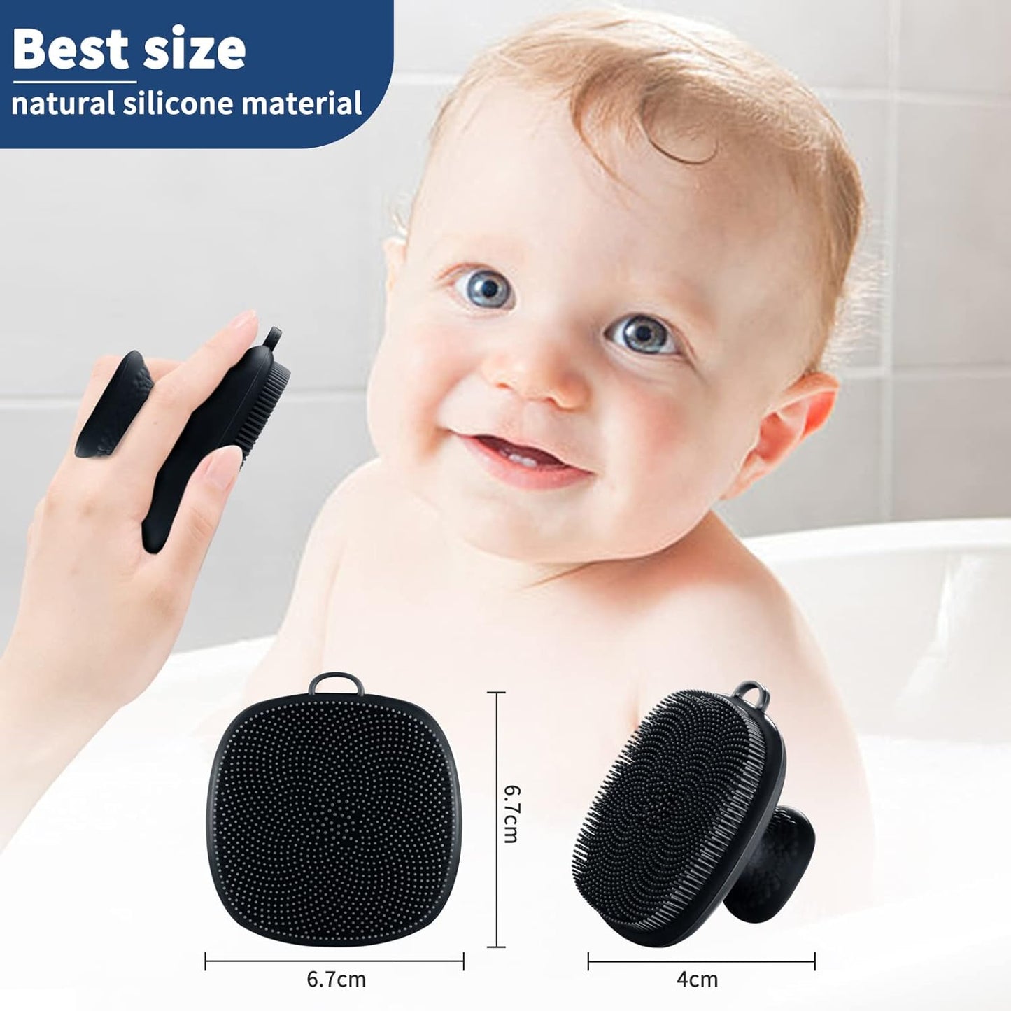 VWMYQ Face Scrubber 2 Pack Silicone Face Scrubber for Men Facial Cleansing Brush Silicone Face Wash Brush Manual Waterproof Cleansing Skin Care Face Brushes for and Exfoliating